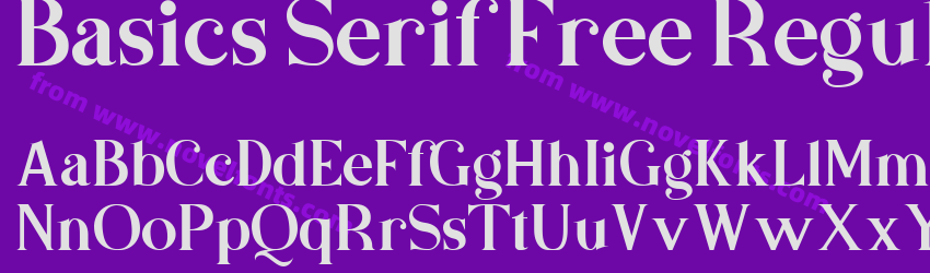 Basics Serif Free RegularPreview Basics Serif Free RegularPreview