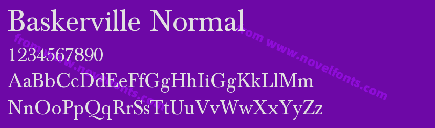 Baskerville NormalPreview Baskerville NormalPreview