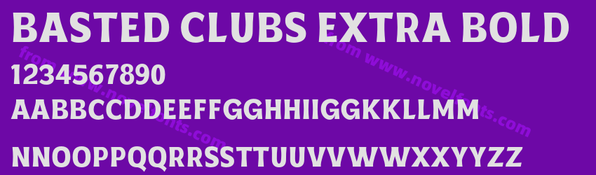 Basted Clubs Extra BoldPreview Basted Clubs Extra BoldPreview