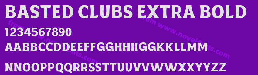 Basted Clubs Extra BoldPreview Basted Clubs Extra BoldPreview