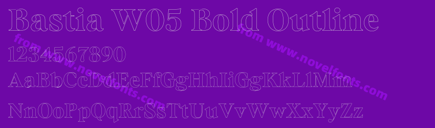 Bastia W05 Bold OutlinePreview Bastia W05 Bold OutlinePreview
