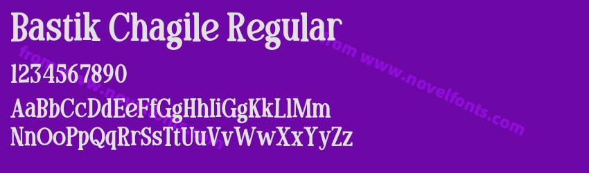 Bastik Chagile RegularPreview Bastik Chagile RegularPreview