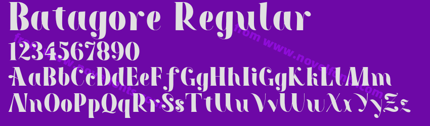 Batagore RegularPreview Batagore RegularPreview