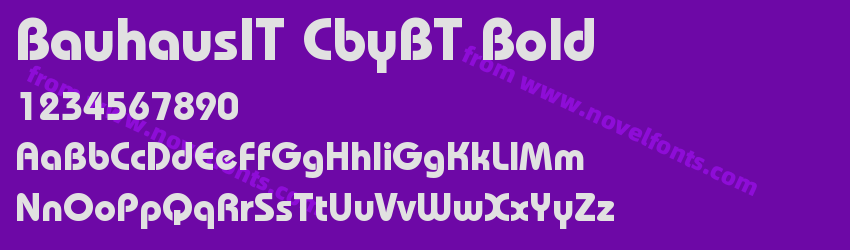 BauhausIT CbyBT BoldPreview BauhausIT CbyBT BoldPreview