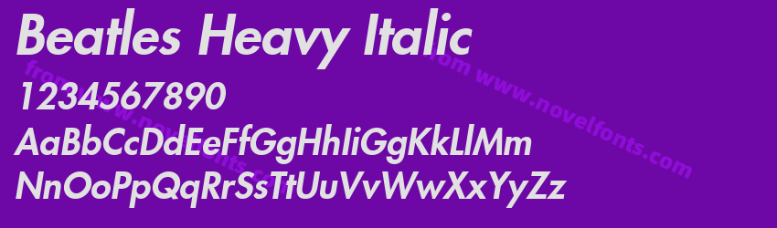 Beatles Heavy ItalicPreview Beatles Heavy ItalicPreview
