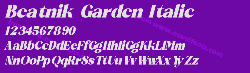 Beatnik Garden ItalicPreview