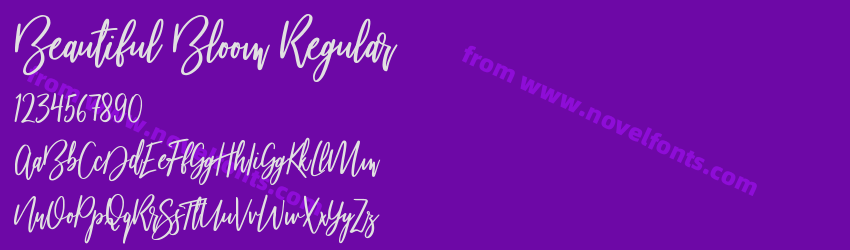 Beautiful Bloom RegularPreview Beautiful Bloom RegularPreview