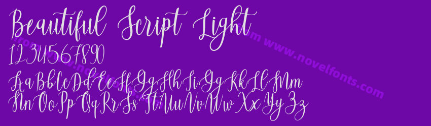 Beautiful Script LightPreview Beautiful Script LightPreview