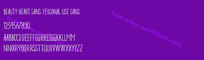 Beauty Heart Sans Personal Use SansPreview Beauty Heart Sans Personal Use SansPreview