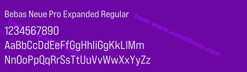 Bebas Neue Pro Expanded RegularPreview