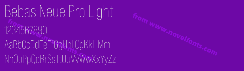 Bebas Neue Pro LightPreview Bebas Neue Pro LightPreview