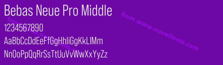 Bebas Neue Pro MiddlePreview