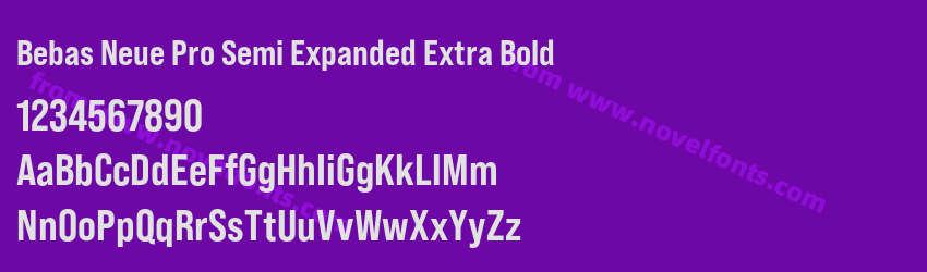 Bebas Neue Pro Semi Expanded Extra BoldPreview