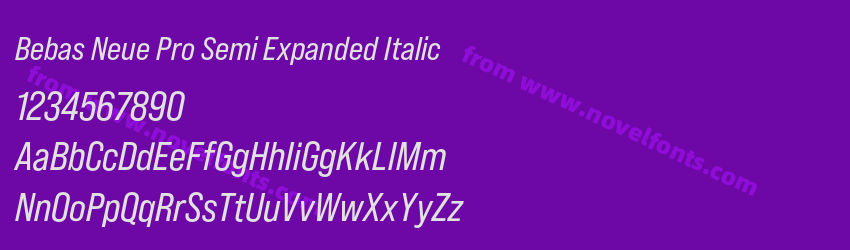 Bebas Neue Pro Semi Expanded ItalicPreview Bebas Neue Pro Semi Expanded ItalicPreview