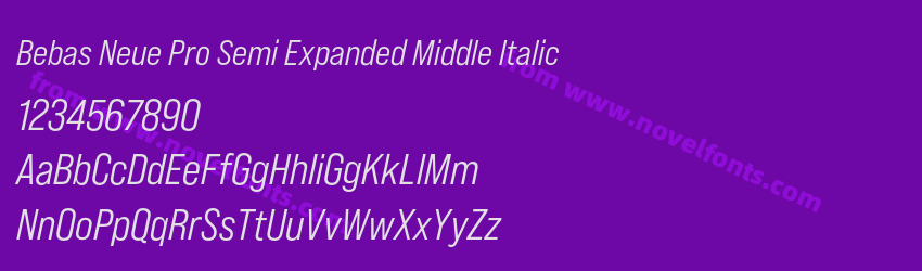 Bebas Neue Pro Semi Expanded Middle ItalicPreview Bebas Neue Pro Semi Expanded Middle ItalicPreview