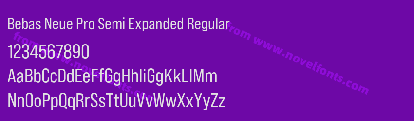 Bebas Neue Pro Semi Expanded RegularPreview
