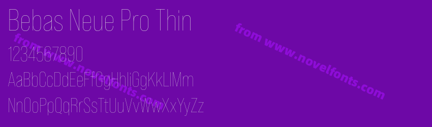 Bebas Neue Pro ThinPreview
