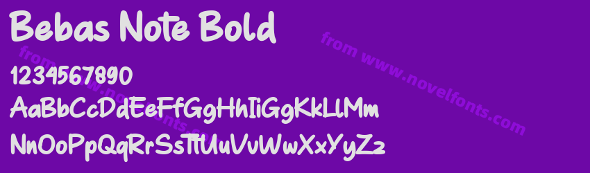 Bebas Note BoldPreview Bebas Note BoldPreview