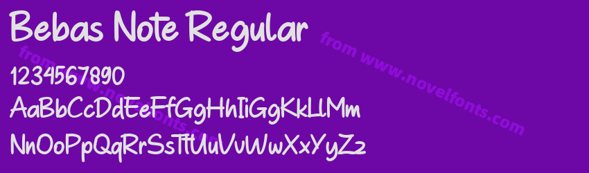 Bebas Note RegularPreview Bebas Note RegularPreview
