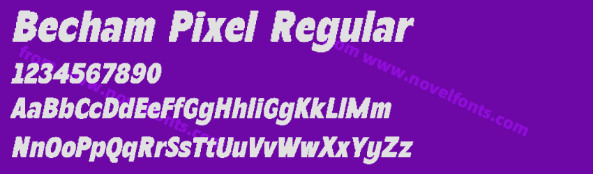 Becham Pixel RegularPreview Becham Pixel RegularPreview