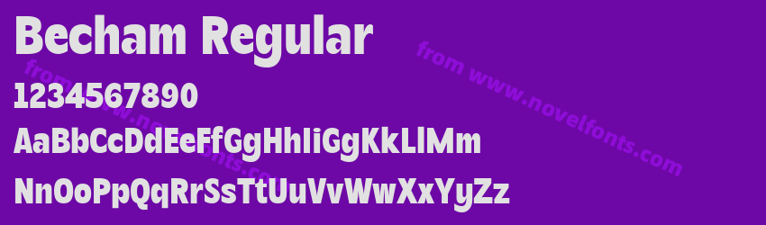 Becham RegularPreview Becham RegularPreview