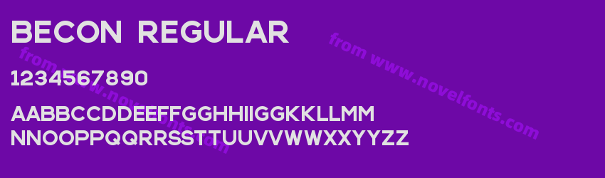 Becon RegularPreview Becon RegularPreview