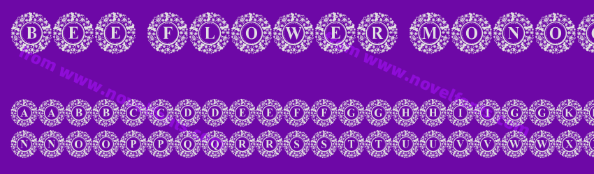 Bee Flower MonogramPreview