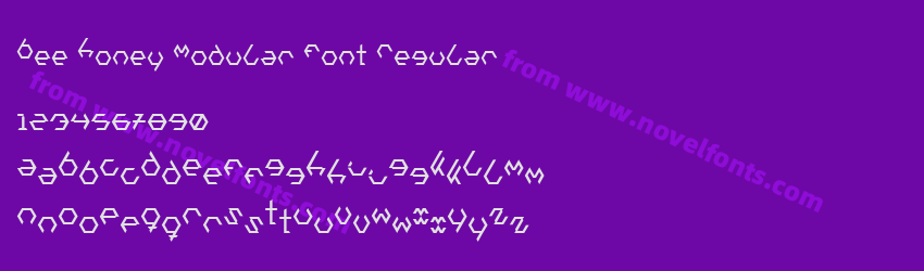 Bee Honey Modular Font RegularPreview