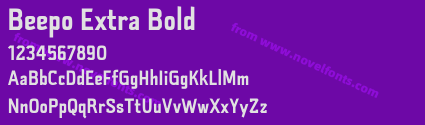 Beepo Extra BoldPreview Beepo Extra BoldPreview
