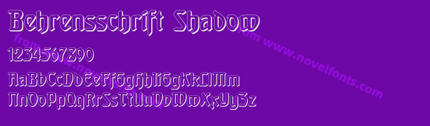 Behrensschrift ShadowPreview Behrensschrift ShadowPreview