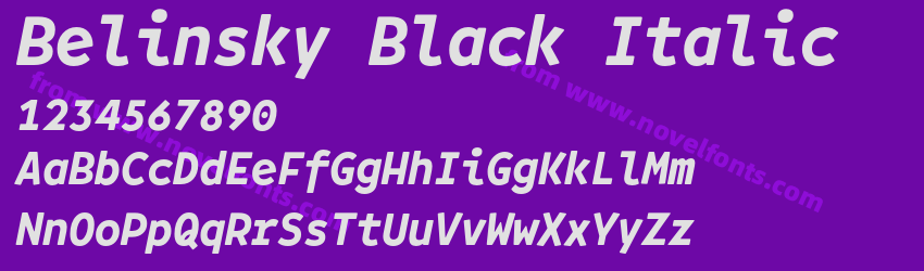 Belinsky Black ItalicPreview Belinsky Black ItalicPreview