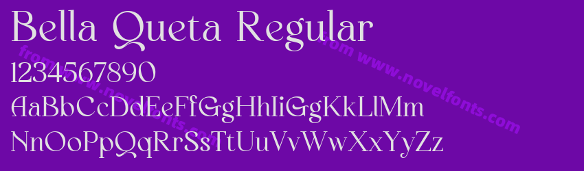 Bella Queta RegularPreview Bella Queta RegularPreview