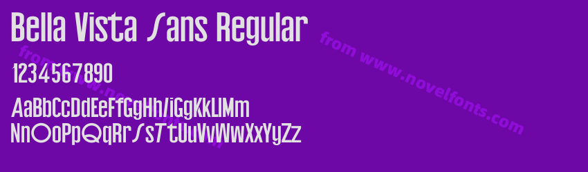 Bella Vista Sans RegularPreview