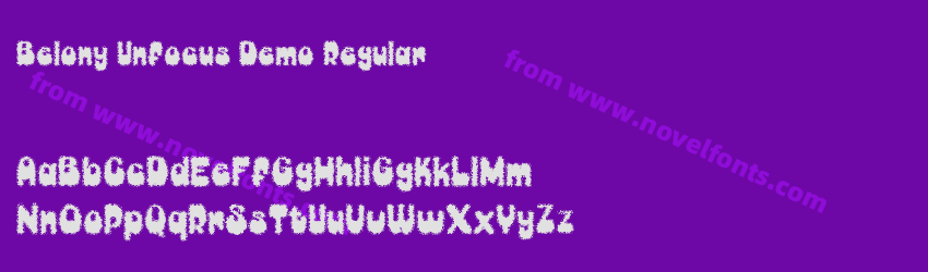 Belony Unfocus Demo RegularPreview Belony Unfocus Demo RegularPreview