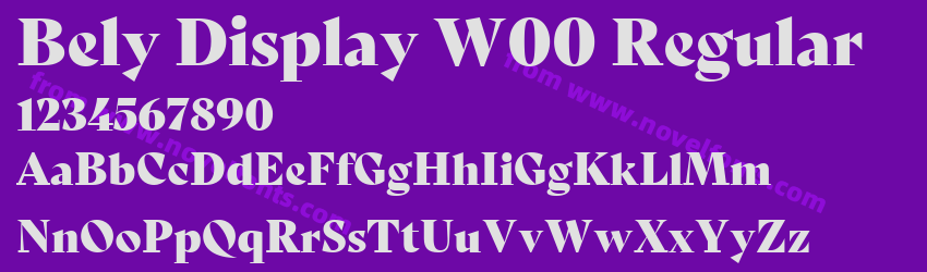 Bely Display W00 RegularPreview Bely Display W00 RegularPreview