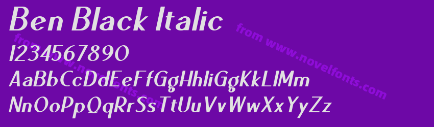 Ben Black ItalicPreview