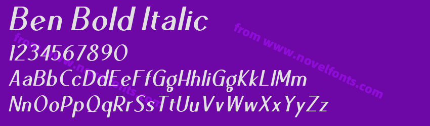 Ben Bold ItalicPreview Ben Bold ItalicPreview