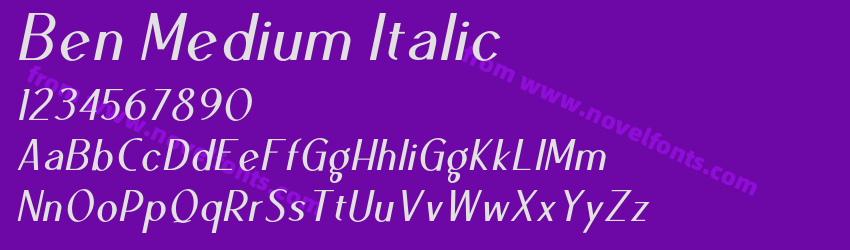 Ben Medium ItalicPreview Ben Medium ItalicPreview