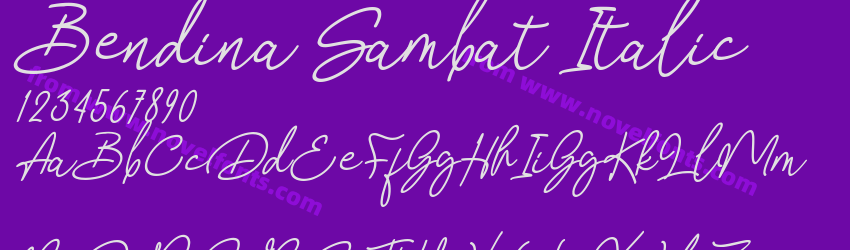 Bendina Sambat ItalicPreview Bendina Sambat ItalicPreview