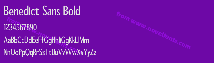 Benedict Sans BoldPreview Benedict Sans BoldPreview