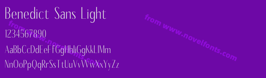Benedict Sans LightPreview Benedict Sans LightPreview