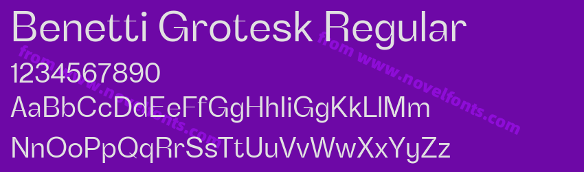 Benetti Grotesk RegularPreview Benetti Grotesk RegularPreview