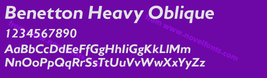Benetton Heavy ObliquePreview Benetton Heavy ObliquePreview