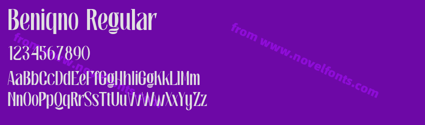Beniqno RegularPreview Beniqno RegularPreview