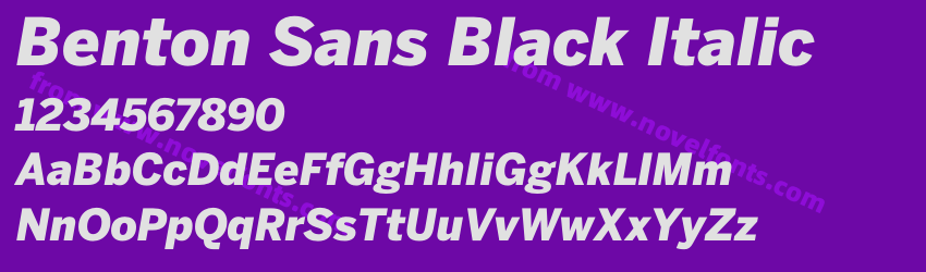 Benton Sans Black ItalicPreview Benton Sans Black ItalicPreview