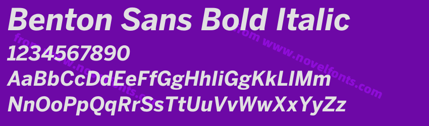 Benton Sans Bold ItalicPreview Benton Sans Bold ItalicPreview