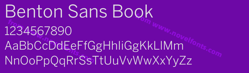 Benton Sans BookPreview Benton Sans BookPreview