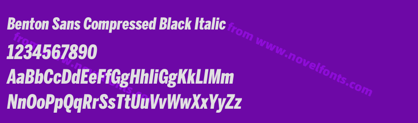 Benton Sans Compressed Black ItalicPreview Benton Sans Compressed Black ItalicPreview