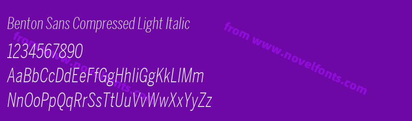 Benton Sans Compressed Light ItalicPreview Benton Sans Compressed Light ItalicPreview