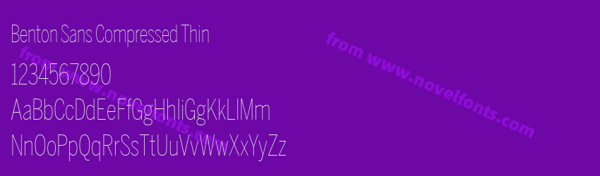 Benton Sans Compressed ThinPreview Benton Sans Compressed ThinPreview